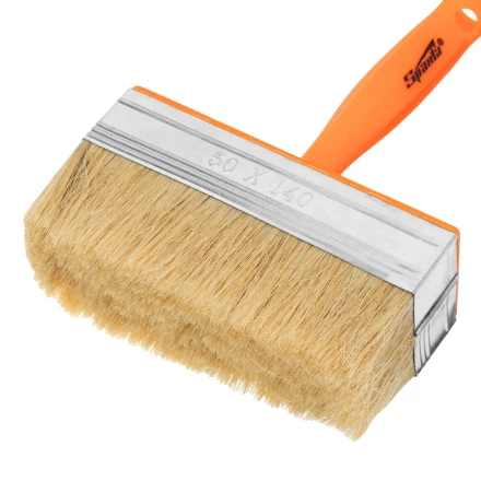 Кисть-ракля, 50х140 мм, натуральная щетина, пластмассовый корпус, пластмассовая ручка// Sparta 841072 купить в Тобольске