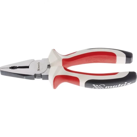 Плоскогубцы White Nickel 200 мм никелированные трехкомпонентные рукоятки MATRIX 17076 купить в Тобольске