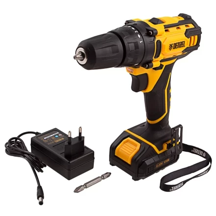 Дрель-шуруповерт аккумуляторная CDL-12-01CB, Li-Ion, 12 В, 1 акк.// Denzel 26104 купить в Тобольске