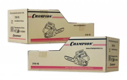 Электропила 318-16 3/8-1,3-57 поперечный двигатель CHAMPION купить в Тобольске