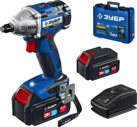 Ударный бесщеточный гайковерт, 2 АКБ T7 (4 Ач), в кейсе GB-250-42 серия «ПРОФЕССИОНАЛ» купить в Тобольске