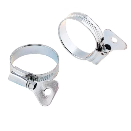 Хомуты металлические червячные 32-44 мм ширина 12 мм W1 с металлическим ключом 2 шт Сибртех 476537 купить в Тобольске