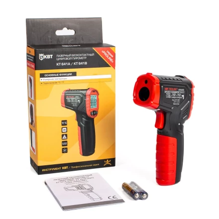 Лазерный бесконтактный цифровой пирометр КВТ KT 641B до 600°C (87245) купить в Тобольске