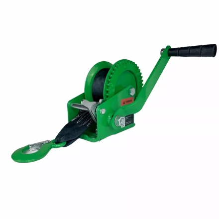 Лебедка ручная барабанная HITCH HW 700 700 кг лента 10 м (SZ073175) купить в Тобольске