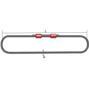 Строп канатный кольцевой СКК 1.25 т L=0.6 м  заплет купить в Тобольске