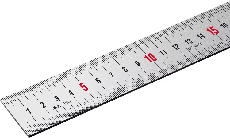 ЗУБР Про-15, длина 0.15 м, усиленная нержавеющая линейка, Профессионал (34280-015) купить в Тобольске