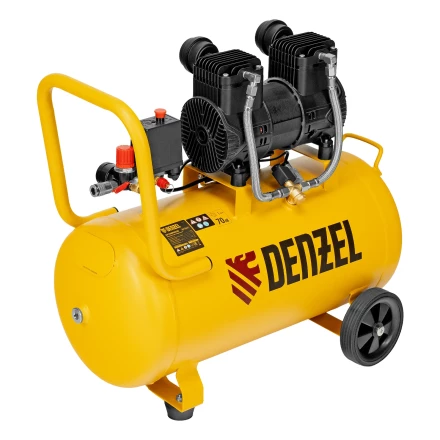 Компрессор безмасл. малошумный DLP-1500/50, 1,5 кВт,50 л, 2850 об/мин, 250 л/мин// Denzel 58143 купить в Тобольске