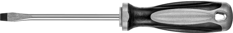 Отвертка MIRAX 25095-06-10, закаленный стержень, двухкомпонентная рукоятка, SL6x100мм 25095-06-10 купить в Тобольске