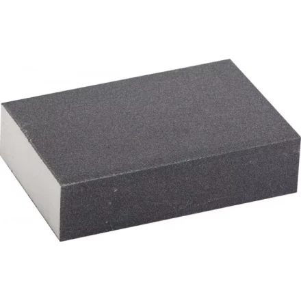 Губка шлифовальная ЗУБР &quot;ЭКСПЕРТ&quot; четырехсторонняя, SiC, средняя жесткость, Р180, 100х68х26 мм 35612-180 купить в Тобольске