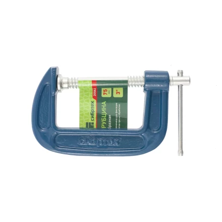 Струбцина G-образная,75 мм СИБРТЕХ 20582 купить в Тобольске