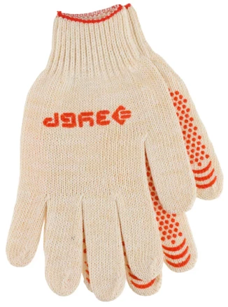 Перчатки ЗУБР &quot;МAСTEP&quot; трикотажные, 7 класс, х/б, с защитой от скольжения, L-XL, 3 пары 11456-K3 купить в Тобольске