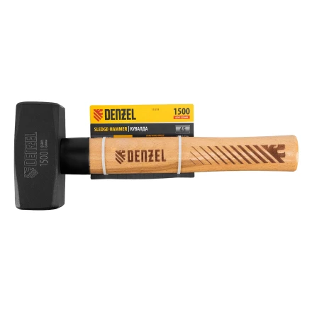 Кувалда, 1500 г Denzel 11019, кованая головка, буковая рукоятка купить в Тобольске