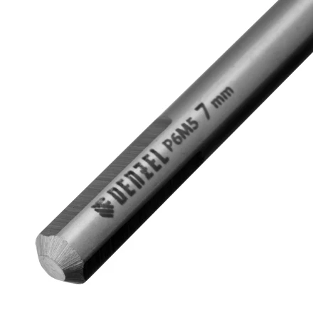 Сверло спиральное по металлу Denzel, 7,0 х 156 мм, Р6М5, Golden Tip, удлиненное, 718258 купить в Тобольске