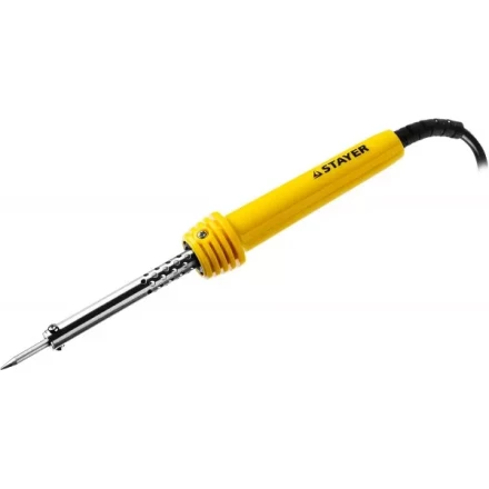 Паяльник MAXTerm с пластмассовой рукояткой, жало - конус, STAYER 55305-30, 30 Вт 55305-30 купить в Тобольске