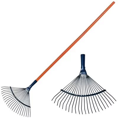 Веерные грабли с деревянным черенком стальные усилинные покрытые эпоксидом PALISAD LUXE 61790 купить в Тобольске