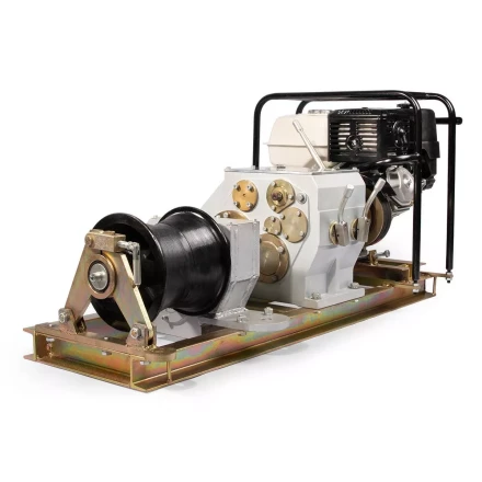 Лебедка тяговая автономная КВТ ЛТА-8 с бензиновым приводом, 8 т (92357) купить в Тобольске