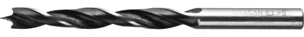 Сверло спиральное по дереву, М-образная заточка, сталь 45, URAGAN 29419-085-05, d=5x85мм 29419-085-05 купить в Тобольске