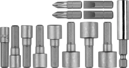 Набор STAYER &quot;PROFI&quot; Биты с магнитным адаптером и торцевыми головками, 13 предметов 2611-H13 купить в Тобольске