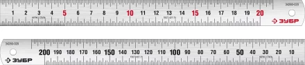 ЗУБР Про-20, длина 0.20 м, усиленная нержавеющая линейка, Профессионал (34280-020) купить в Тобольске
