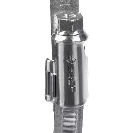 ЗУБР Х-9Н, 100 - 120 мм, накатная лента 9 мм, цинк, 25 шт, червячный хомут (37807-120) купить в Тобольске