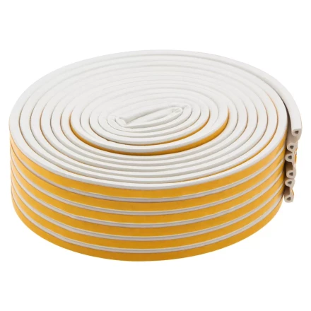 Уплотнитель резиновый, 24 м, профиль &quot;P&quot;, белый Сибртех 88901 купить в Тобольске