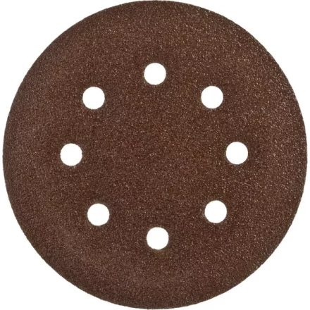 Круг шлифовальный ЗУБР &quot;СТАНДАРТ&quot; из абразивной бумаги на велкро основе, 6 отв., Р60, 150мм, 5шт 35350-150-060 купить в Тобольске