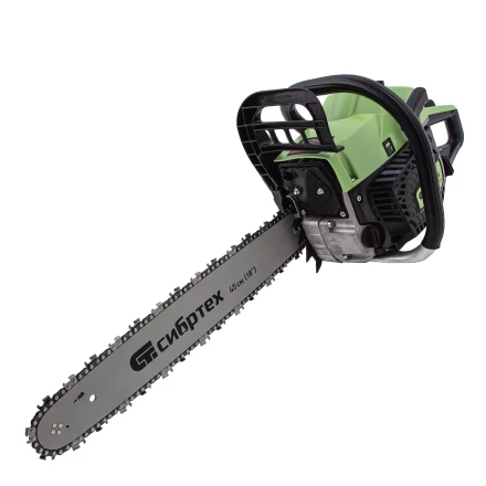 Пила цепная бензиновая Сибртех БП-5245 95209, 52 см3, шина 45 см, шаг 0.325, паз 1,5 мм, 72 звена купить в Тобольске