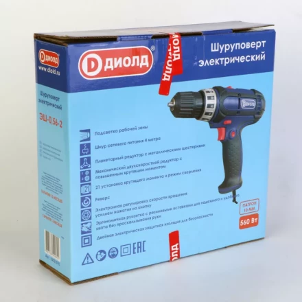 Электрический шуруповерт Диолд ЭШ-0,56-2 купить в Тобольске