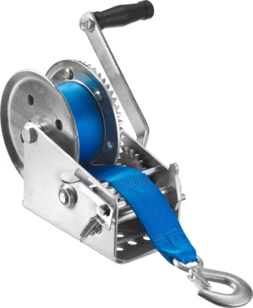 Лебедка ручная барабанная ЗУБР &quot;ПРОФЕССИОНАЛ&quot;, тяговая, ленточная, 1,1т, 10м 43115-1.1 купить в Тобольске