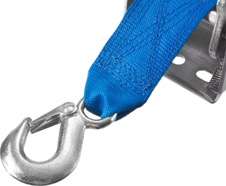 Лебедка ручная барабанная ЗУБР &quot;ПРОФЕССИОНАЛ&quot;, тяговая, ленточная, 1,1т, 10м 43115-1.1 купить в Тобольске