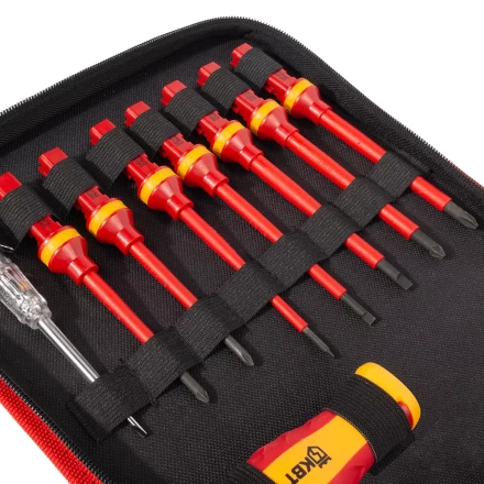 Набор диэлектрического инструмента электрика КВТ НИИ-22, 12 предметов (88962) купить в Тобольске