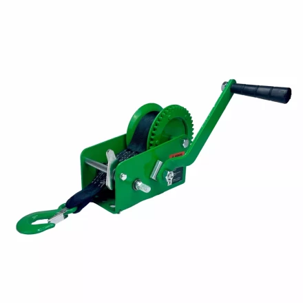 Лебедка ручная барабанная HITCH HW 900 900 кг лента 10 м (SZ073177) купить в Тобольске