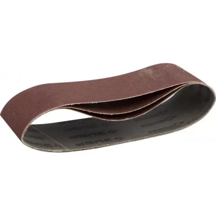 Лента шлифовальная бесконечная ЗУБР &quot;МАСТЕР&quot; на тканевой основе, для ЛШМ, P180, 75х457мм, 3шт 35541-180 купить в Тобольске