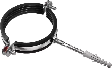 ЗУБР 3, цинк, 1 шт, трубный хомут с сантехнической шпилькой и дюбелем (37866-87-94) купить в Тобольске