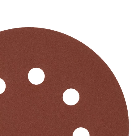 Круг абразивный на ворсовой подложке под &quot;липучку&quot;, перфорированный, P 320, 125 мм, 5 шт Сибртех 738137 купить в Тобольске