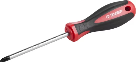 Отвертка ЗУБР &quot;МАСТЕР&quot;, Cr-v, эргономичная двухкомпонентная рукоятка, PH2x100мм 25062-2-100_z03 купить в Тобольске