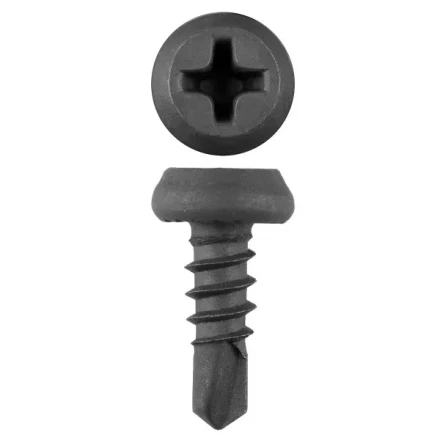 Саморезы ЗУБР &quot;МАСТЕР&quot; со сверлом фосфатированные, для крепления лист. металла до 2мм, полуцилиндр. головка, 3.8x11мм, 1000шт 4-300131-38-11 купить в Тобольске