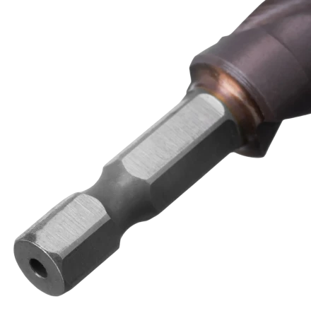 Сверло ступенчатое Denzel 723612,  4-5-6-7-8-9-10-11-12 мм, Р6М5К5, 6-гр. хвостовик купить в Тобольске