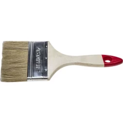 Кисть плоская STAYER &quot;UNIVERSAL-STANDARD&quot;, светлая натуральная щетина, деревянная ручка, 100мм 0101-100