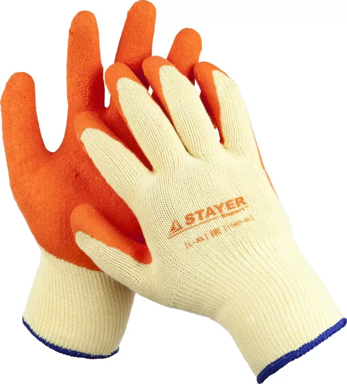Перчатки STAYER "EXPERT"  рабочие с рельефным латексным покрытием, 10 класс, L-XL 11407-XL купить в Тобольске
