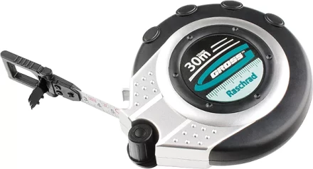 Рулетка геодезическая 10 м х 13 мм GROSS закр. корп. металл. лента нейлон двуст. шкала 31250 купить в Тобольске