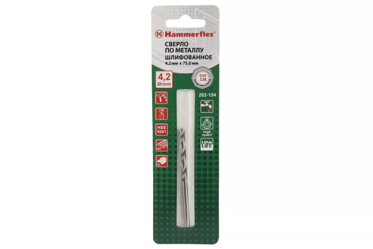 Сверло по металлу HAMMER 202-154 DR MT 4,2мм*75 купить в Тобольске