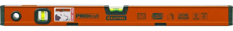 Уровень KRAFTOOL "KRAFT-MAX" магнитный, особо усилен, 2 ампулы, 2 фрезерованные базовые поверхности, 60см 34575-060 купить в Тобольске
