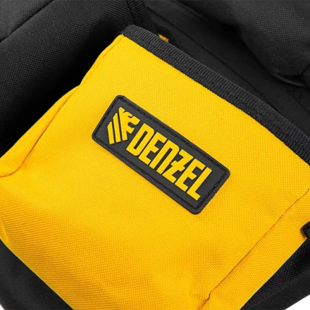 Пояс монтажника усиленный, с лямками, сумки поясные, держатель для молотка// Denzel 90290 купить в Тобольске