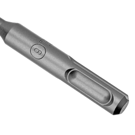 Бур по бетону Denzel, 6 x 110 мм, двойная спираль, три пылеотводящие кромки, 705005 купить в Тобольске