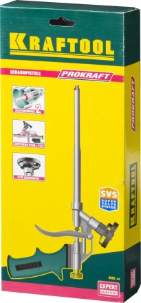 Пистолет &quot;PROKraft&quot; для монтажной пены, тефлоновое покрытие, KRAFTOOL 0685_z03 купить в Тобольске