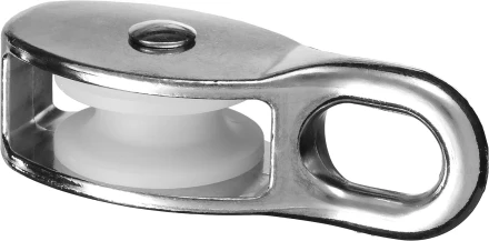 Блок ЗУБР &quot;МАСТЕР&quot; одинарный, оцинкованный, нейлоновый шкив, 12x50мм, 2 шт 4-304585-50 купить в Тобольске