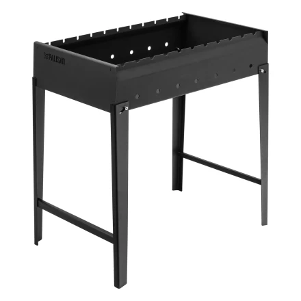 Мангал сварной Camping Palisad 69668, 605 х 375 х 138/640 мм, сталь 2 мм купить в Тобольске