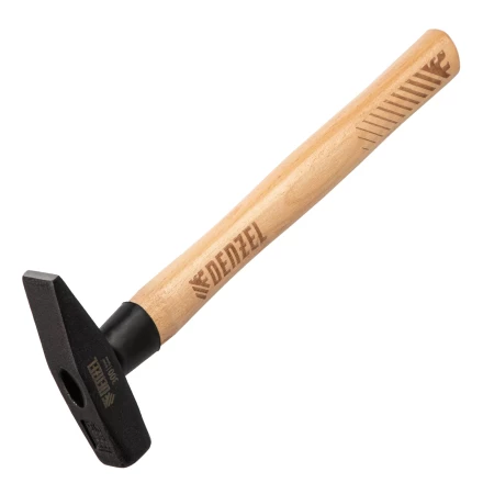 Молоток слесарный, 300 г Denzel, кованый квадратный боек, буковая рукоятка, 10427 купить в Тобольске