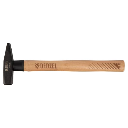 Молоток слесарный, 300 г Denzel, кованый квадратный боек, буковая рукоятка, 10427 купить в Тобольске